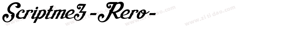 Scriptme3-Rero字体转换