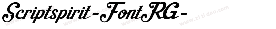Scriptspirit-FontRG字体转换