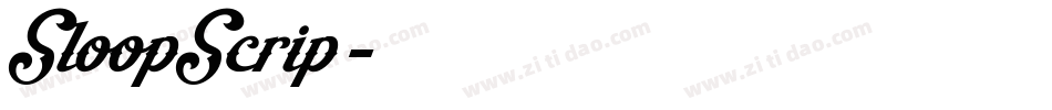 SloopScrip字体转换