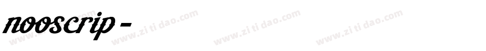 nooscrip字体转换