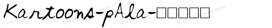 Kartoons-pAla字体转换