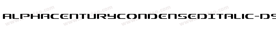 AlphaCenturyCondensedItalic-d9KlR字体转换