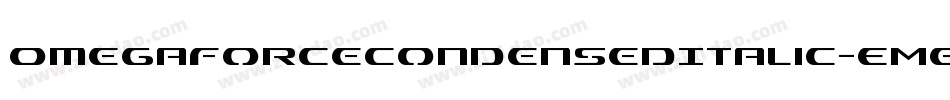 OmegaforceCondensedItalic-EMen字体转换