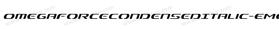 OmegaforceCondensedItalic-EMen字体转换
