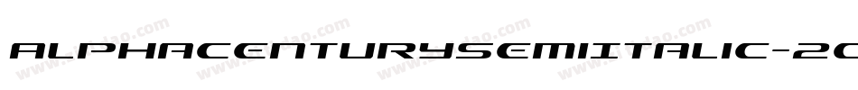 AlphaCenturySemiItalic-2O4j8字体转换
