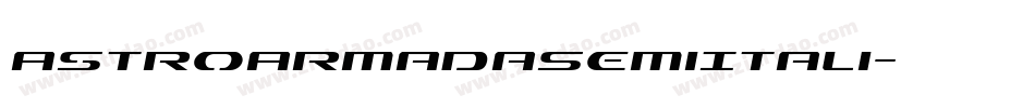 AstroArmadaSemiItali字体转换