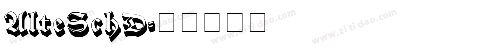 AlteSchD字体转换