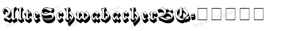 AlteSchwabacherBQ字体转换
