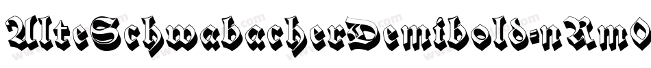 AlteSchwabacherDemibold-nRm0字体转换