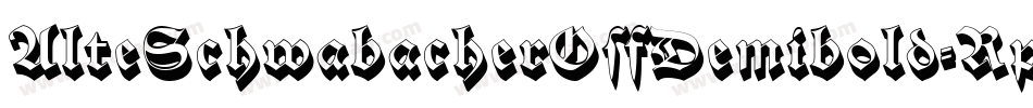 AlteSchwabacherOsfDemibold-Rpx6字体转换