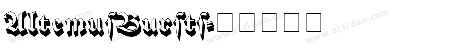 AltemusBursts字体转换