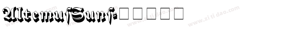 AltemusSuns字体转换