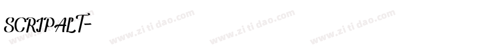 SCRIPALT字体转换