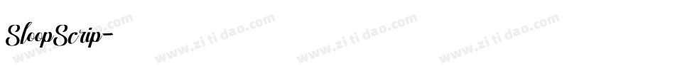 SloopScrip字体转换