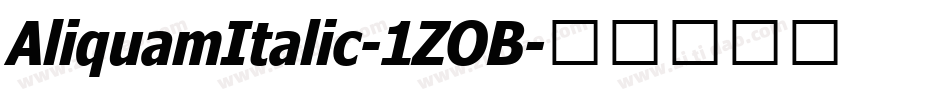 AliquamItalic-1ZOB字体转换