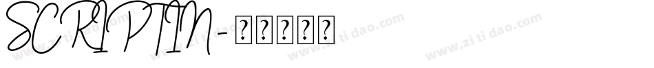 SCRIPTIN字体转换