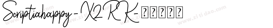 Scriptiahappy-X2RK字体转换