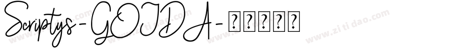 Scriptys-GOJDA字体转换