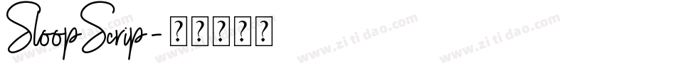 SloopScrip字体转换