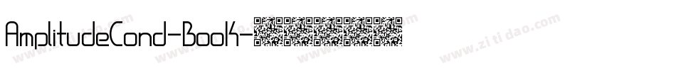 AmplitudeCond-Book字体转换 AmplitudeCond-Book字体转换