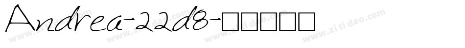 Andrea-22d8字体转换