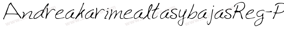 AndreakarimealtasybajasReg-PAxg字体转换