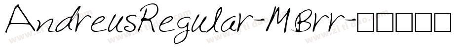 AndreusRegular-MBrr字体转换
