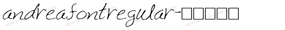 andreafontregular字体转换