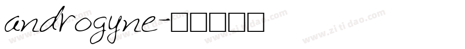 androgyne字体转换