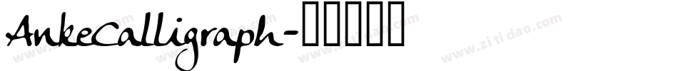 AnkeCalligraph字体转换