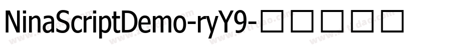 NinaScriptDemo-ryY9字体转换