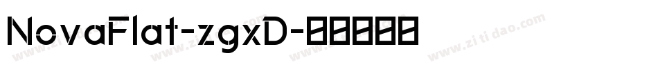 NovaFlat-zgxD字体转换