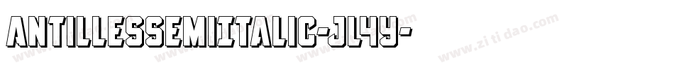 AntillesSemiItalic-jl4y字体转换