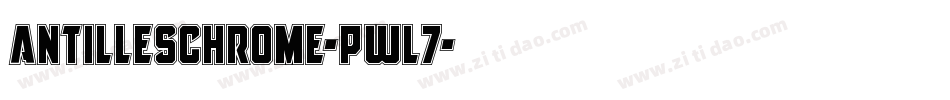 AntillesChrome-Pwl7字体转换