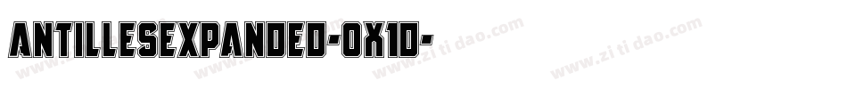 AntillesExpanded-0X1d字体转换