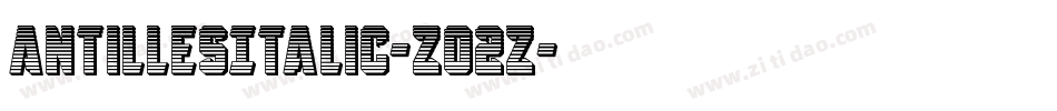 AntillesItalic-Z02Z字体转换