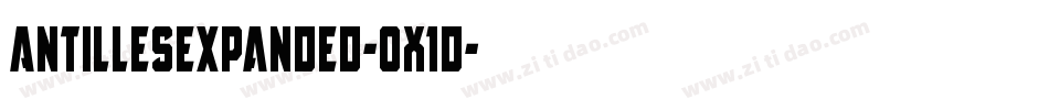 AntillesExpanded-0X1d字体转换