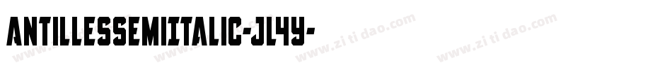 AntillesSemiItalic-jl4y字体转换