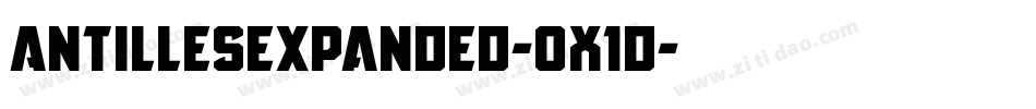 AntillesExpanded-0X1d字体转换
