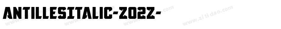 AntillesItalic-Z02Z字体转换