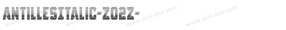 AntillesItalic-Z02Z字体转换