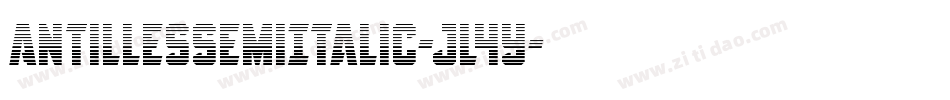 AntillesSemiItalic-jl4y字体转换