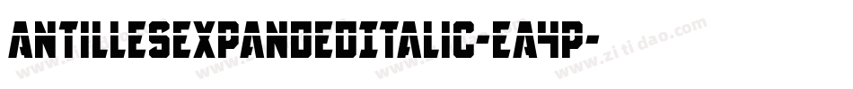 AntillesExpandedItalic-eA4p字体转换