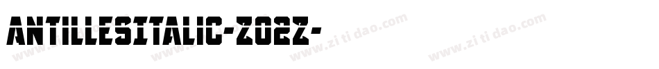 AntillesItalic-Z02Z字体转换