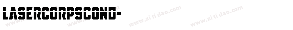lasercorpscond字体转换