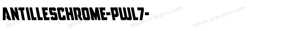 AntillesChrome-Pwl7字体转换