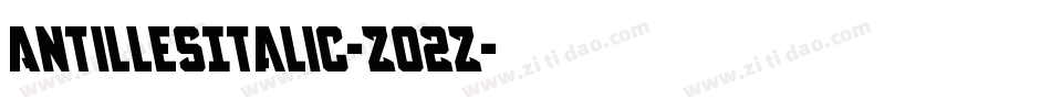AntillesItalic-Z02Z字体转换