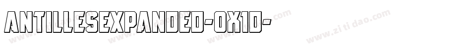 AntillesExpanded-0X1d字体转换