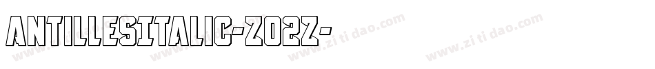 AntillesItalic-Z02Z字体转换