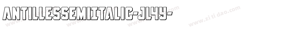 AntillesSemiItalic-jl4y字体转换